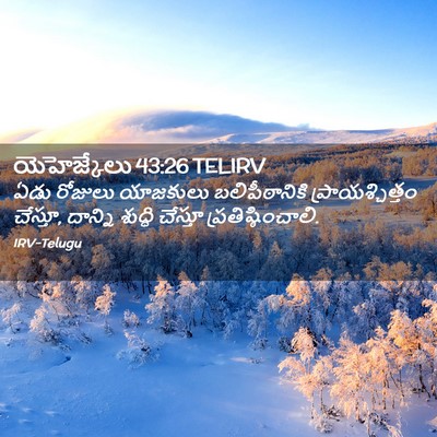 Picture 02 - యెహెజ్కేలు 43:26 TELIRV - ఏడు రోజులు - Bible Verse Picture