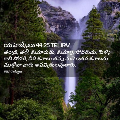 Picture 02 - యెహెజ్కేలు 44:25 TELIRV - తండ్రి, తల్లి, - Bible Verse Picture