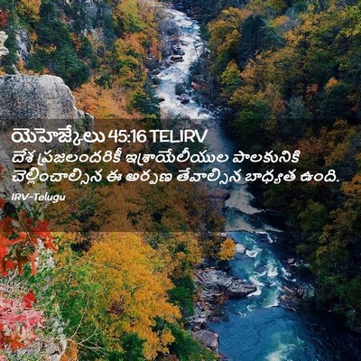 Picture 02 - యెహెజ్కేలు 45:16 TELIRV - దేశ ప్రజలందరికీ - Bible Verse Picture