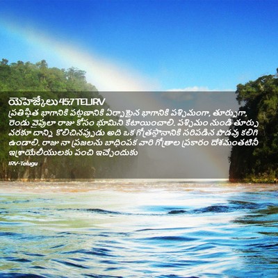 Picture 02 - యెహెజ్కేలు 45:7 TELIRV - ప్రతిష్ఠిత - Bible Verse Picture