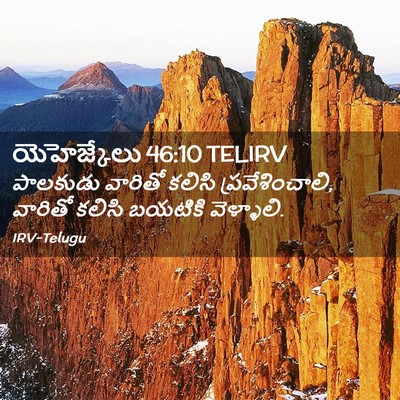 Picture 02 - యెహెజ్కేలు 46:10 TELIRV - పాలకుడు వారితో - Bible Verse Picture