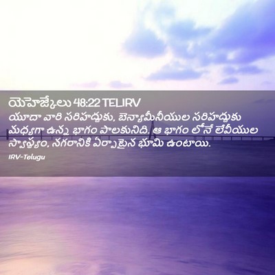 Picture 02 - యెహెజ్కేలు 48:22 TELIRV - యూదా వారి - Bible Verse Picture