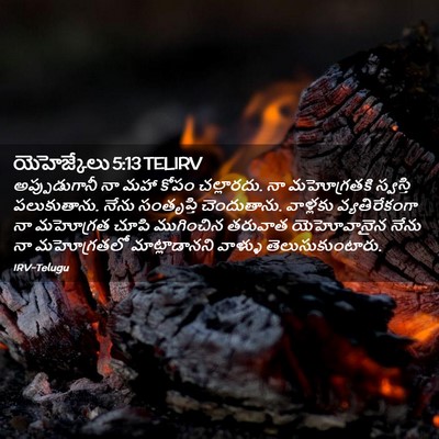 Picture 02 - యెహెజ్కేలు 5:13 TELIRV - అప్పుడుగానీ నా - Bible Verse Picture