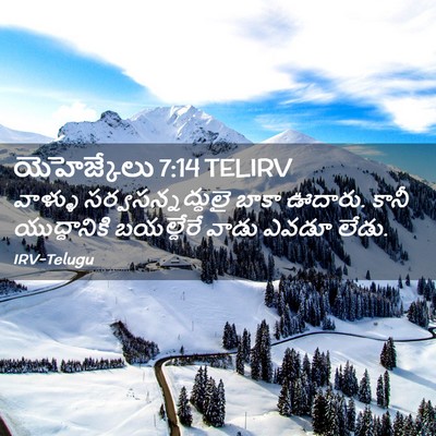 Picture 02 - యెహెజ్కేలు 7:14 TELIRV - వాళ్ళు - Bible Verse Picture