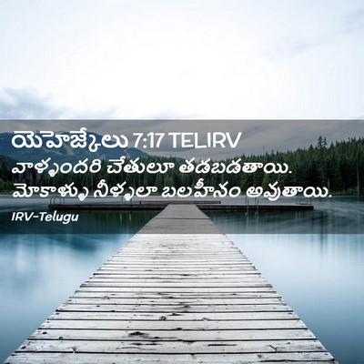 Picture 02 - యెహెజ్కేలు 7:17 TELIRV - వాళ్ళందరి చేతులూ - Bible Verse Picture