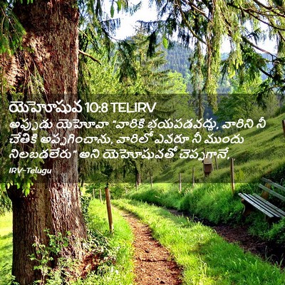 Picture 02 - యెహోషువ 10:8 TELIRV - అప్పుడు యెహోవా - Bible Verse Picture