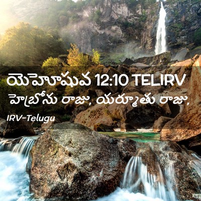 Picture 02 - యెహోషువ 12:10 TELIRV - హెబ్రోను రాజు, - Bible Verse Picture