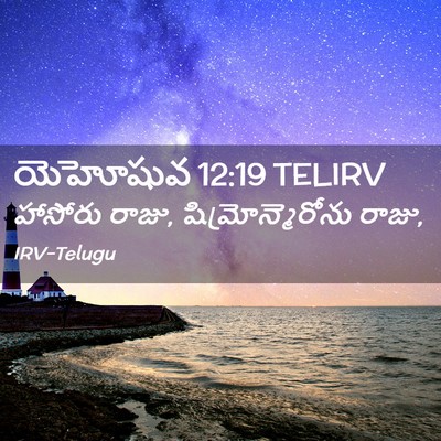 Picture 02 - యెహోషువ 12:19 TELIRV - హాసోరు రాజు, - Bible Verse Picture