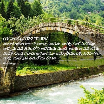 Picture 02 - యెహోషువ 12:2 TELIRV - అమోరీయుల రాజు - Bible Verse Picture