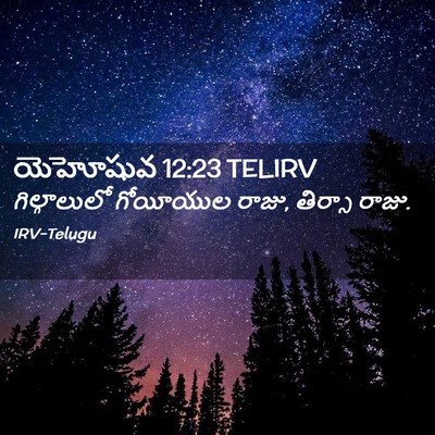 Picture 02 - యెహోషువ 12:23 TELIRV - గిల్గాలులో - Bible Verse Picture