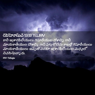 Picture 02 - యెహోషువ 13:13 TELIRV - కానీ - Bible Verse Picture