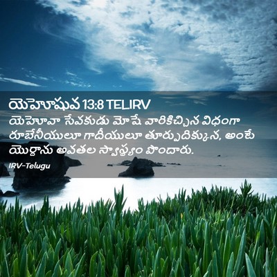 Picture 02 - యెహోషువ 13:8 TELIRV - యెహోవా సేవకుడు - Bible Verse Picture