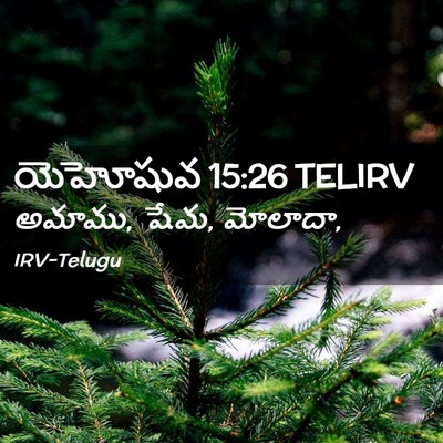 Picture 02 - యెహోషువ 15:26 TELIRV - అమాము, షేమ, - Bible Verse Picture