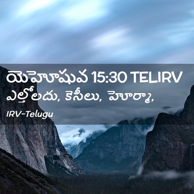 Picture 02 - యెహోషువ 15:30 TELIRV - ఎల్తోలదు, కెసీలు, - Bible Verse Picture