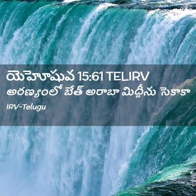 Picture 02 - యెహోషువ 15:61 TELIRV - అరణ్యంలో బేత్ - Bible Verse Picture