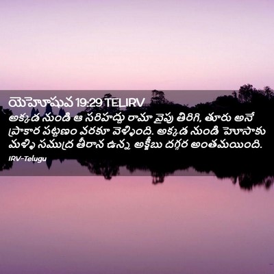 Picture 02 - యెహోషువ 19:29 TELIRV - అక్కడ నుండి ఆ - Bible Verse Picture