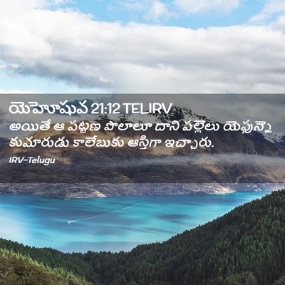 Picture 02 - యెహోషువ 21:12 TELIRV - అయితే ఆ పట్టణ - Bible Verse Picture