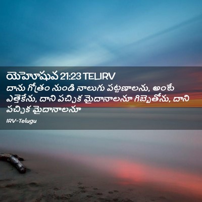 Picture 02 - యెహోషువ 21:23 TELIRV - దాను గోత్రం నుండి - Bible Verse Picture