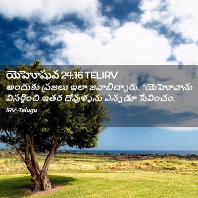 Picture 02 - యెహోషువ 24:16 TELIRV - అందుకు ప్రజలు ఇలా - Bible Verse Picture