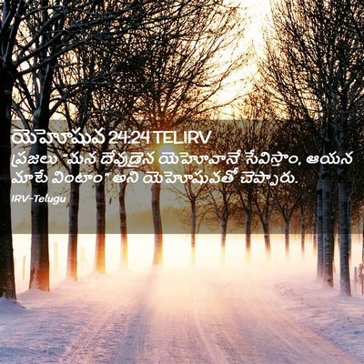 Picture 02 - యెహోషువ 24:24 TELIRV - ప్రజలు “మన - Bible Verse Picture