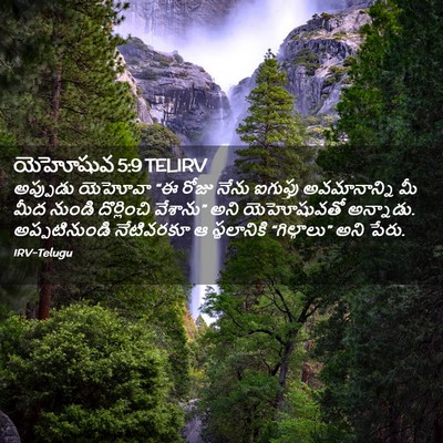 Picture 02 - యెహోషువ 5:9 TELIRV - అప్పుడు యెహోవా “ఈ - Bible Verse Picture