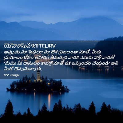 Picture 02 - యెహోషువ 9:11 TELIRV - అప్పుడు మా - Bible Verse Picture