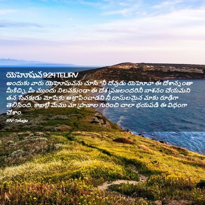 Picture 02 - యెహోషువ 9:24 TELIRV - అందుకు వారు - Bible Verse Picture