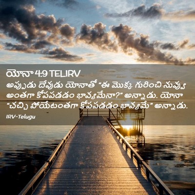Picture 02 - యోనా 4:9 TELIRV - అప్పుడు దేవుడు - Bible Verse Picture