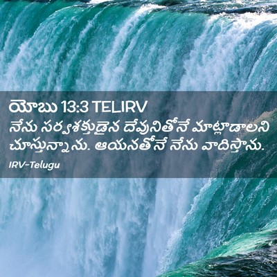 Picture 02 - యోబు 13:3 TELIRV - నేను సర్వశక్తుడైన - Bible Verse Picture