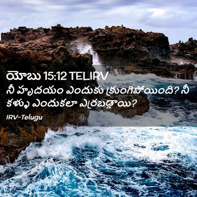 Picture 02 - యోబు 15:12 TELIRV - నీ హృదయం ఎందుకు - Bible Verse Picture