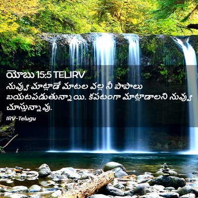 Picture 02 - యోబు 15:5 TELIRV - నువ్వు మాట్లాడే - Bible Verse Picture