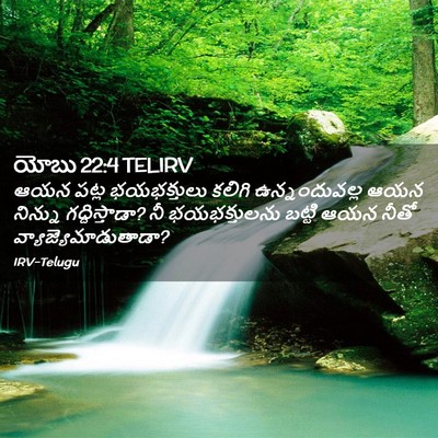 Picture 02 - యోబు 22:4 TELIRV - ఆయన పట్ల - Bible Verse Picture