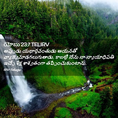 Picture 02 - యోబు 23:7 TELIRV - అప్పుడు - Bible Verse Picture