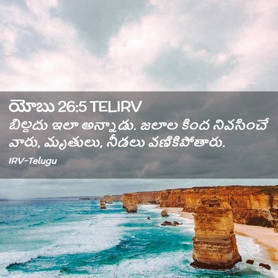 Picture 02 - యోబు 26:5 TELIRV - బిల్దదు ఇలా - Bible Verse Picture