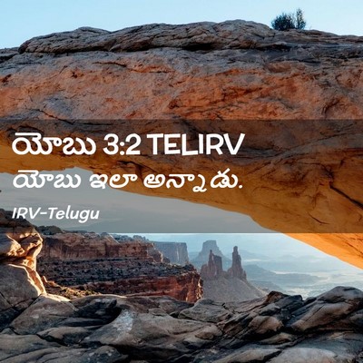 Picture 02 - యోబు 3:2 TELIRV - యోబు ఇలా - Bible Verse Picture