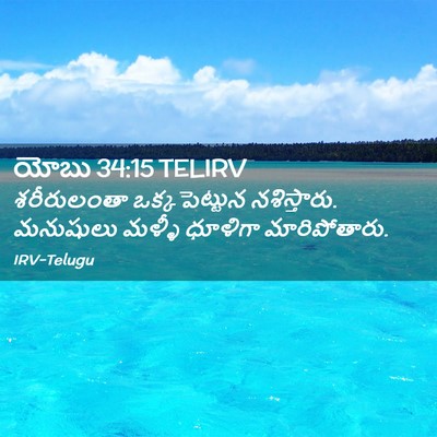 Picture 02 - యోబు 34:15 TELIRV - శరీరులంతా - Bible Verse Picture
