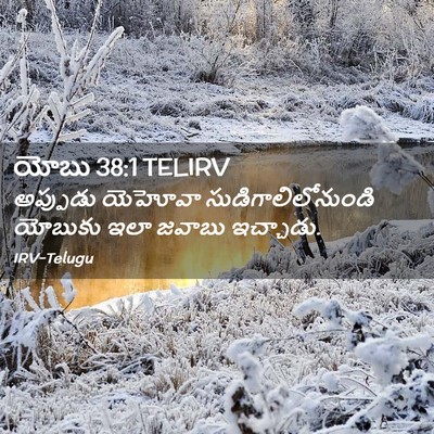 Picture 02 - యోబు 38:1 TELIRV - అప్పుడు యెహోవా - Bible Verse Picture