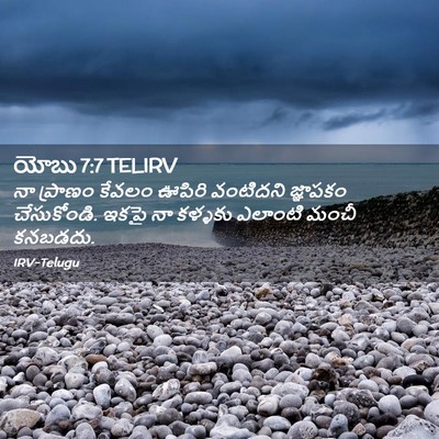Picture 02 - యోబు 7:7 TELIRV - నా ప్రాణం కేవలం - Bible Verse Picture