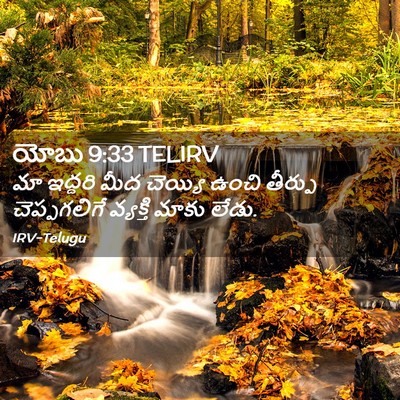 Picture 02 - యోబు 9:33 TELIRV - మా ఇద్దరి మీద - Bible Verse Picture