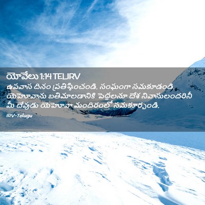 Picture 02 - యోవేలు 1:14 TELIRV - ఉపవాస దినం - Bible Verse Picture