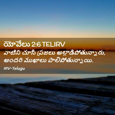Picture 02 - యోవేలు 2:6 TELIRV - వాటిని చూసి - Bible Verse Picture