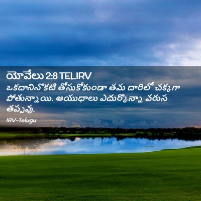 Picture 02 - యోవేలు 2:8 TELIRV - ఒకదానినొకటి - Bible Verse Picture