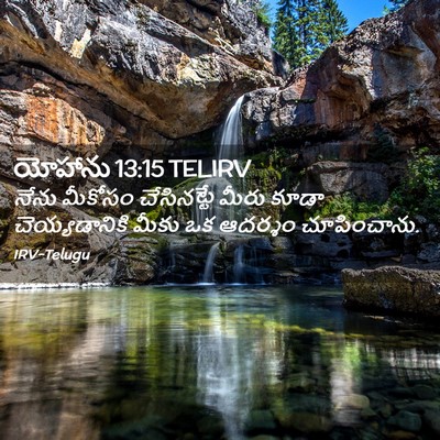 Picture 02 - యోహాను 13:15 TELIRV - నేను మీకోసం - Bible Verse Picture