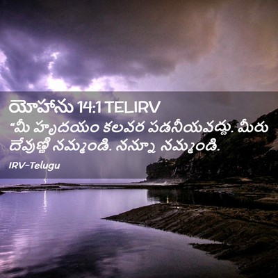 Picture 02 - యోహాను 14:1 TELIRV - “మీ హృదయం కలవర - Bible Verse Picture