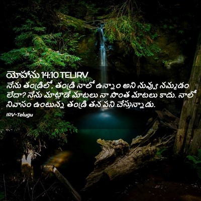 Picture 02 - యోహాను 14:10 TELIRV - నేను తండ్రిలో, - Bible Verse Picture
