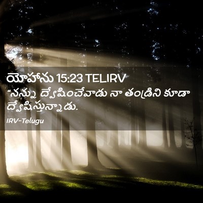 Picture 02 - యోహాను 15:23 TELIRV - “నన్ను - Bible Verse Picture