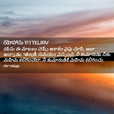 Picture 02 - యోహాను 17:1 TELIRV - యేసు ఈ మాటలు - Bible Verse Picture
