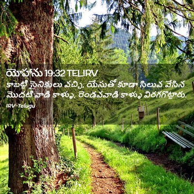 Picture 02 - యోహాను 19:32 TELIRV - కాబట్టి సైనికులు - Bible Verse Picture