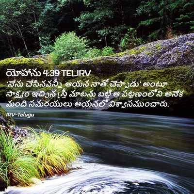 Picture 02 - యోహాను 4:39 TELIRV - ‘నేను చేసినవన్నీ - Bible Verse Picture