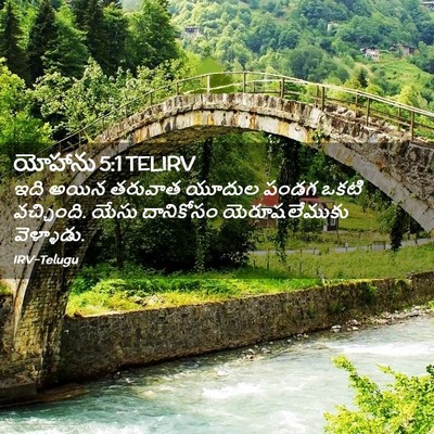 Picture 02 - యోహాను 5:1 TELIRV - ఇది అయిన తరువాత - Bible Verse Picture